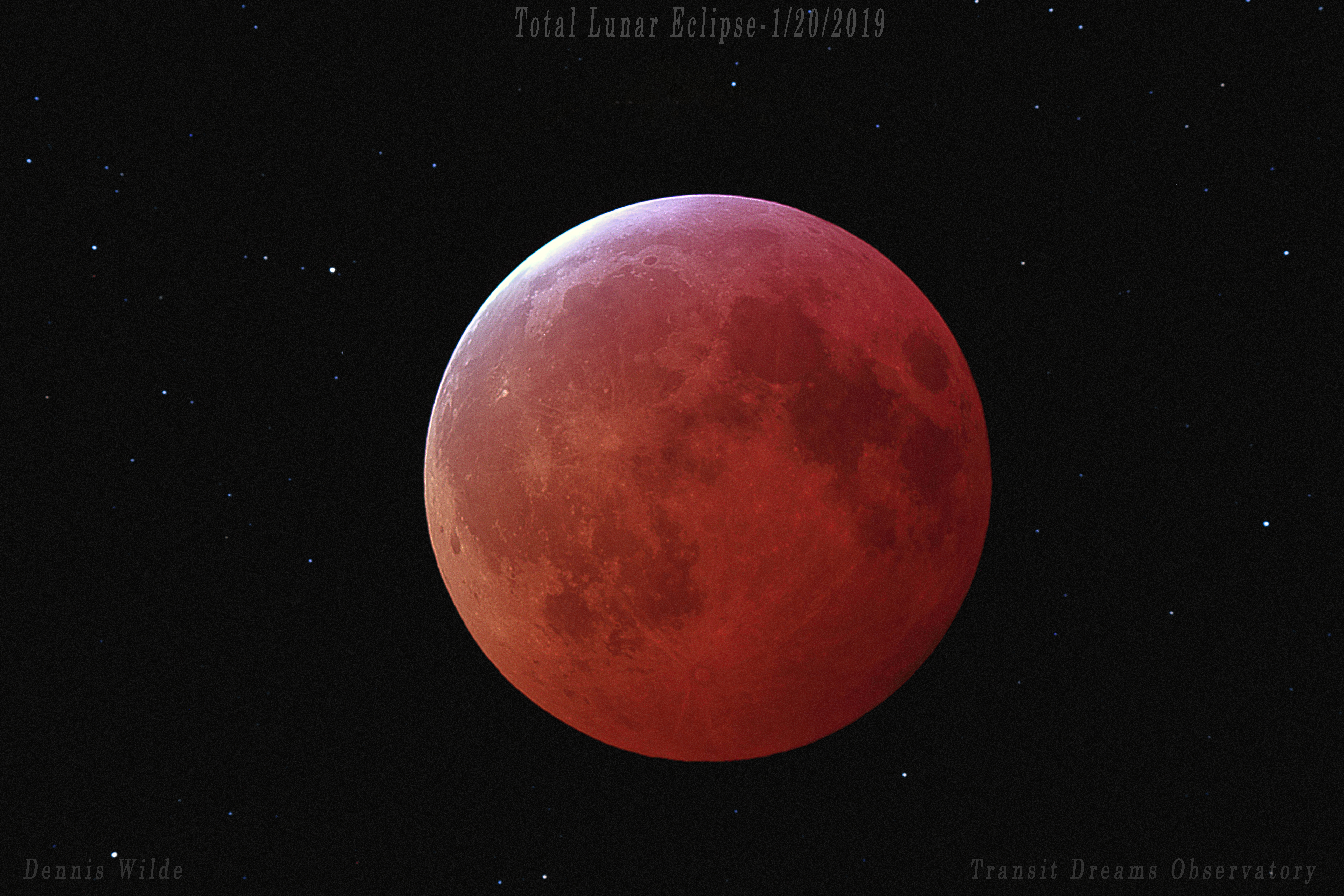 TLE Total Lunar Eclipse 1/20/2019
